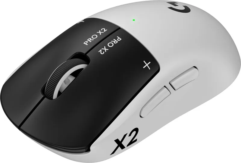 PRO X2 SUPERSTRIKE - Gaming Muis - Rechtshandig - RF Wireless + USB Type-C - Optisch - 44000 DPI van Logitech G, Zwart, Wit – cover