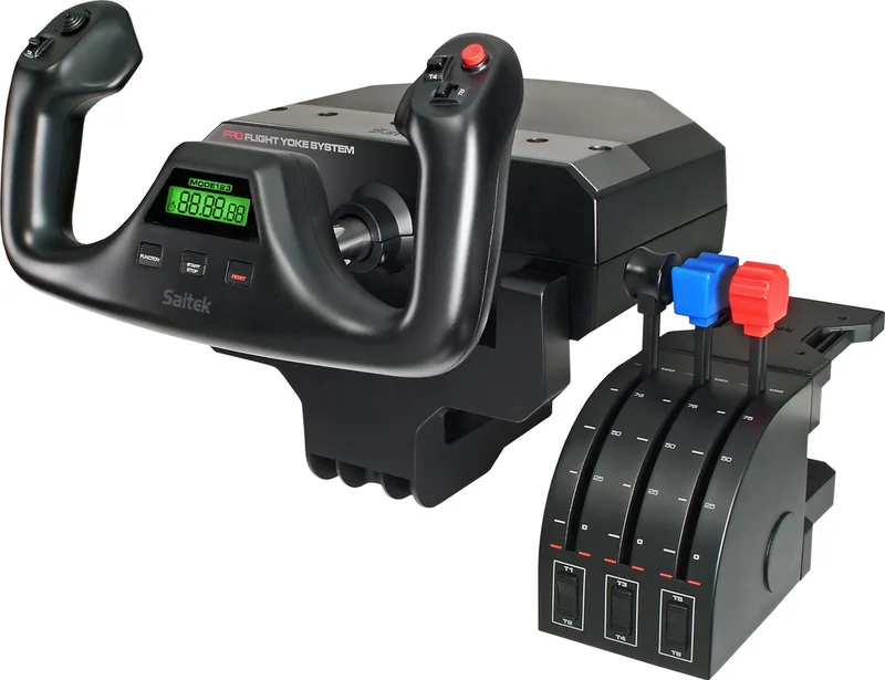 Saitek Pro Flight Yoke Systeem - PC - Zwart de Logitech G – jaquette