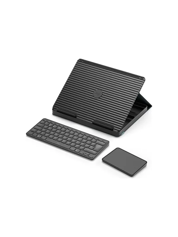 Casa Pop-Up Desk - Classic Chic - Keyboard and touchpad set - Grijs by Logitech, Grey, UK – cover