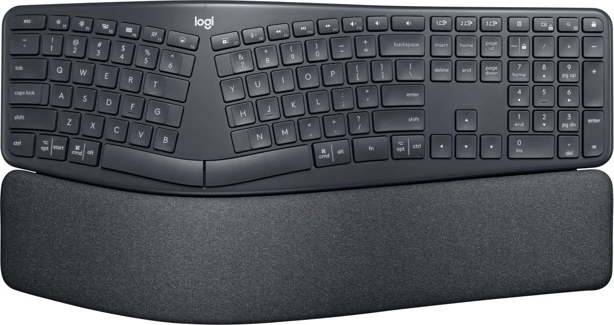 ERGO K860 Split for Business toetsenbord Kantoor Bluetooth Grafiet van Logitech, Grafiet, IT – cover