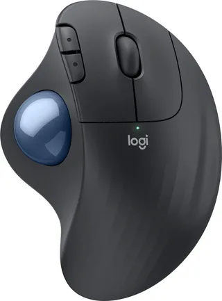 Ergo M575S - Draadloze Muis - Ergonomisch - Bluetooth - Graphite från Logitech, Svart – omslag 1 av 2