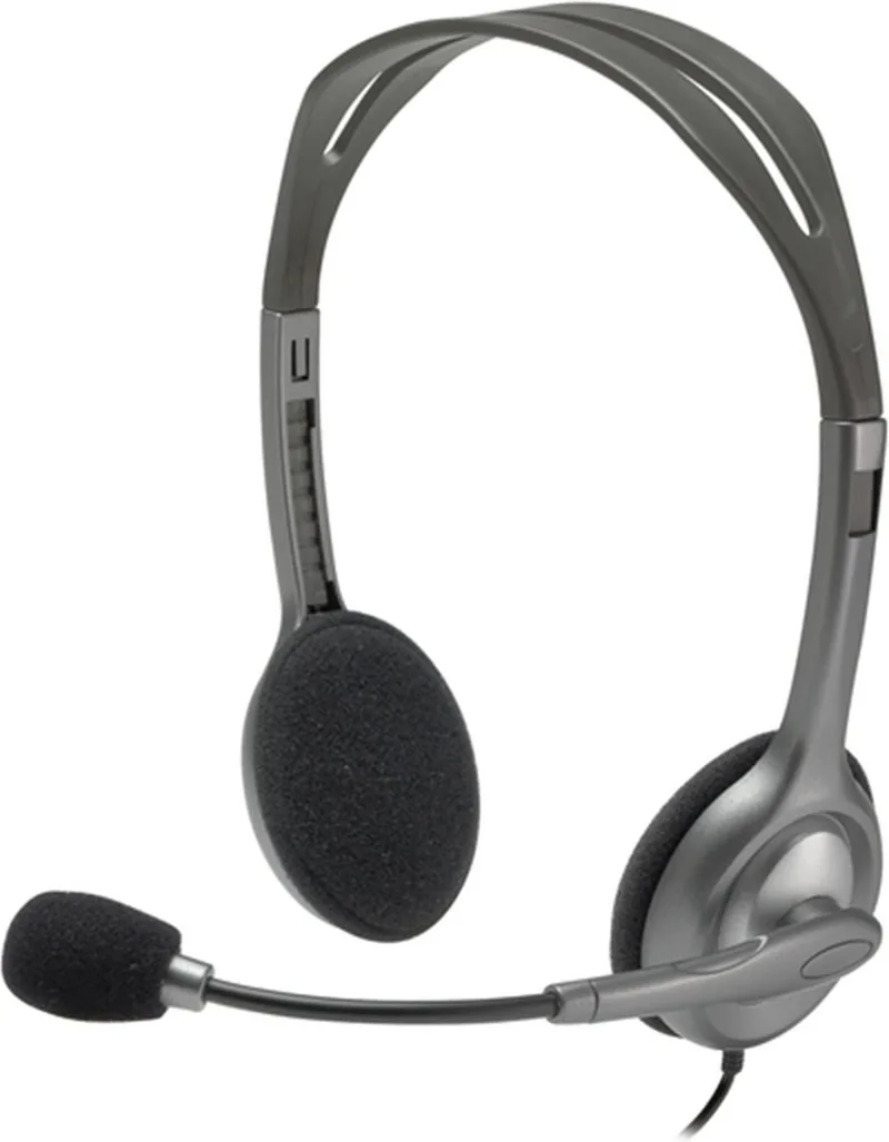 H111 - Stereo Headset - Noise Cancelling Microfoon - Zwart van Logitech, Transparant – cover