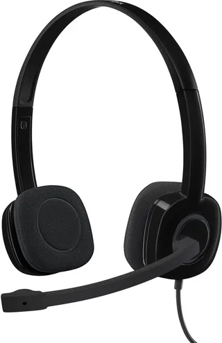 H151 - Stereo Headset - Noise Cancelling Microfoon från Logitech, Svart – omslag 1 av 2