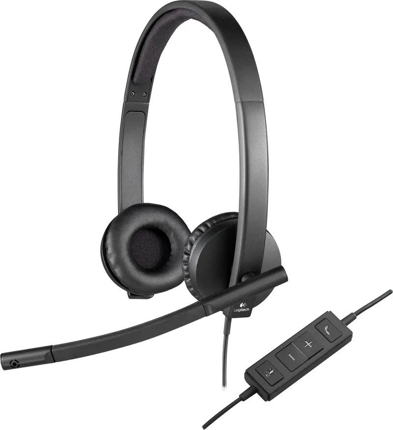 H570e - USB Stereo Headset by Logitech, Black – cover