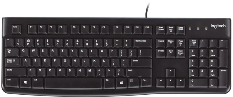 K120 for Business - Toetsenbord - Bedraad USB - Zwart by Logitech, Black, ES – cover