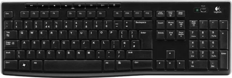 K270 draadloos toetsenbord - Zwitserse layout - Zwart by Logitech, Black, DE – cover