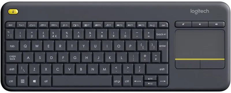K400 Plus - Draadloos Toetsenbord - Geïntegreerd Touchpad - Zwart van Logitech, Zwart, FR – cover