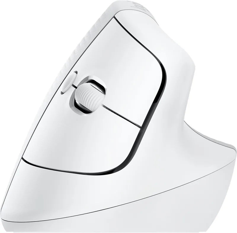 Lift - Verticale ergonomische muis - Draadloos - Rechtshandig de Logitech, Blanc – jaquette