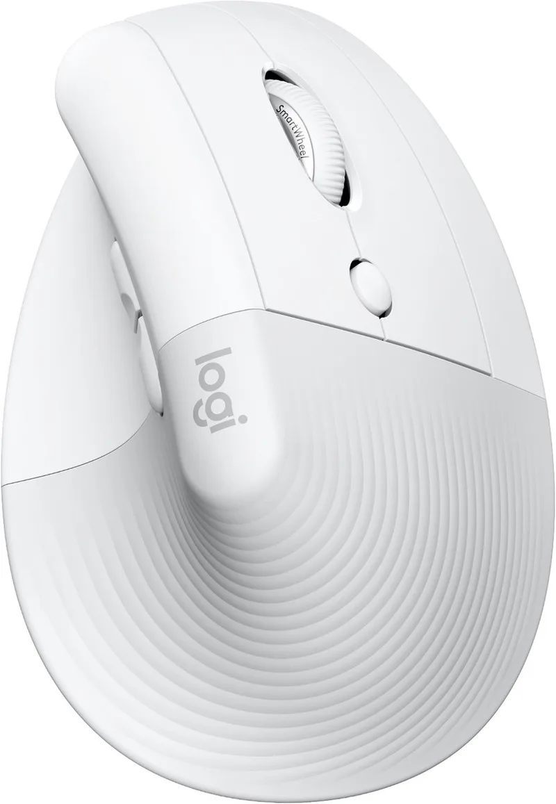 Lift voor Mac - Draadloze Muis - Bluetooth - Verticaal Ergonomisch by Logitech, White – cover