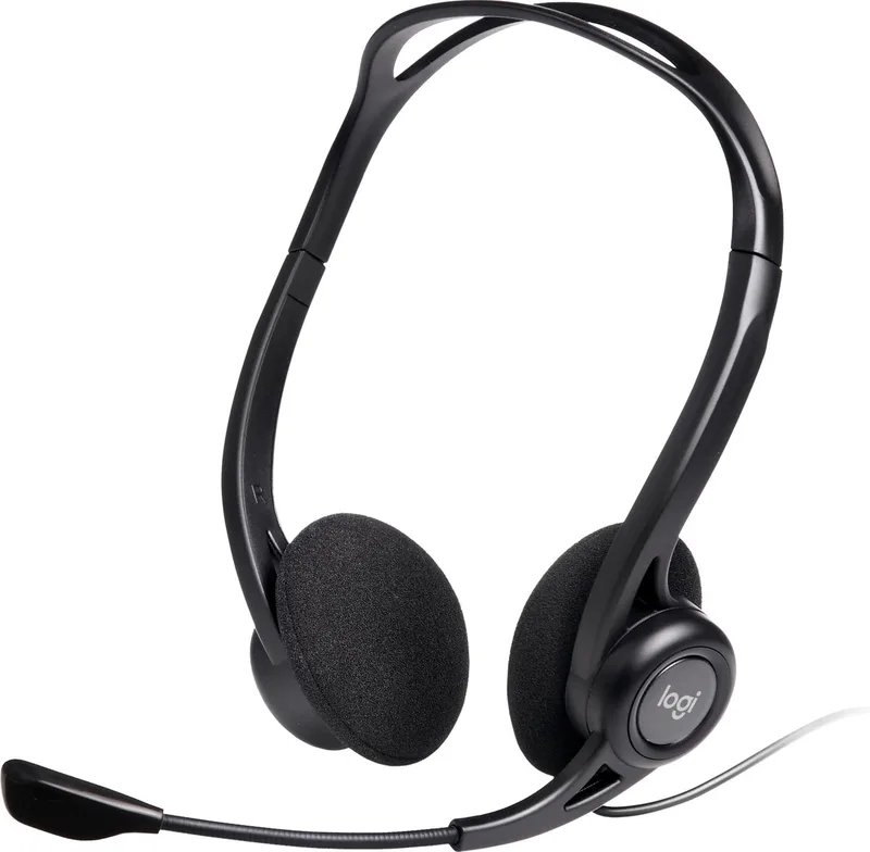 Logitech 960 - Pc Stereo Headset - USB van Logitech, Zwart – cover