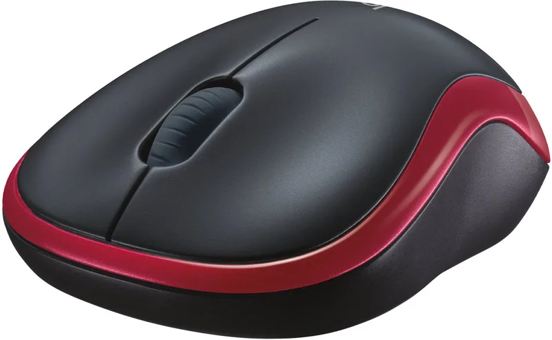 M185 - Draadloze Muis de Logitech, Rouge – jaquette