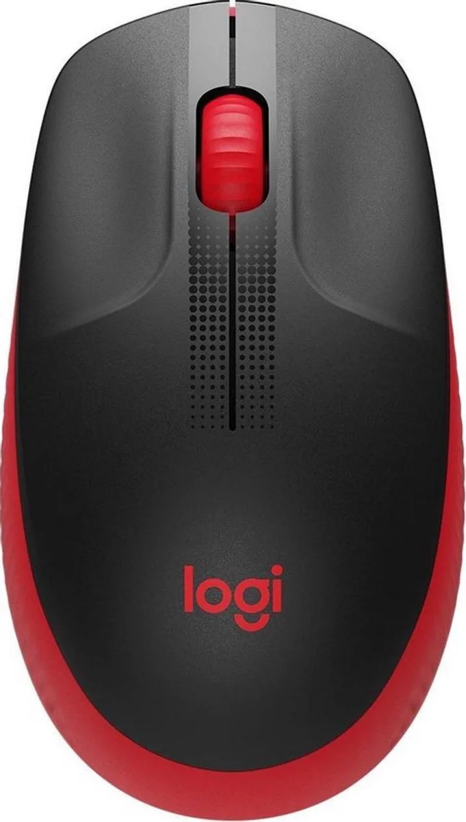 M190 - Draadloze Muis - Rood by Logitech, Black, Red – cover