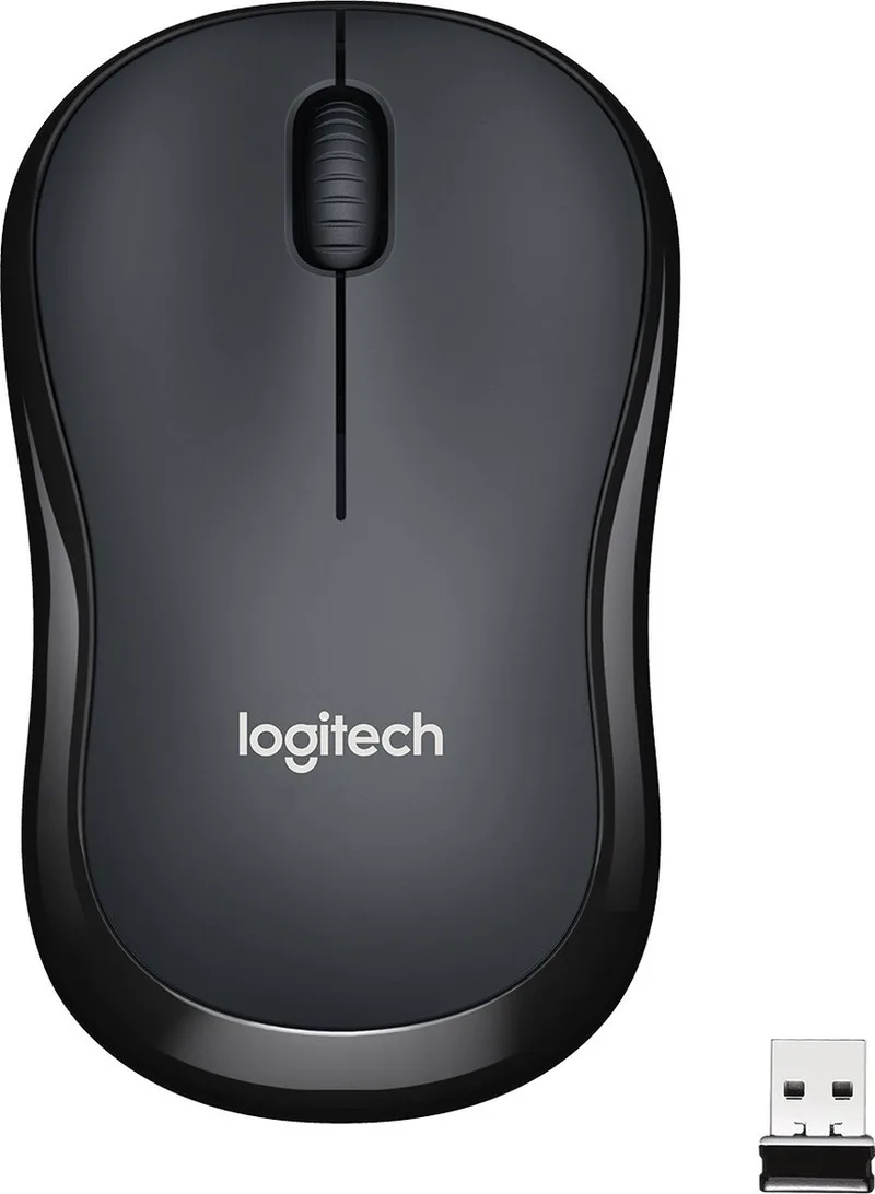 M220 Silent - Draadloze Muis - USB Nano Ontvanger by Logitech, Grey – cover
