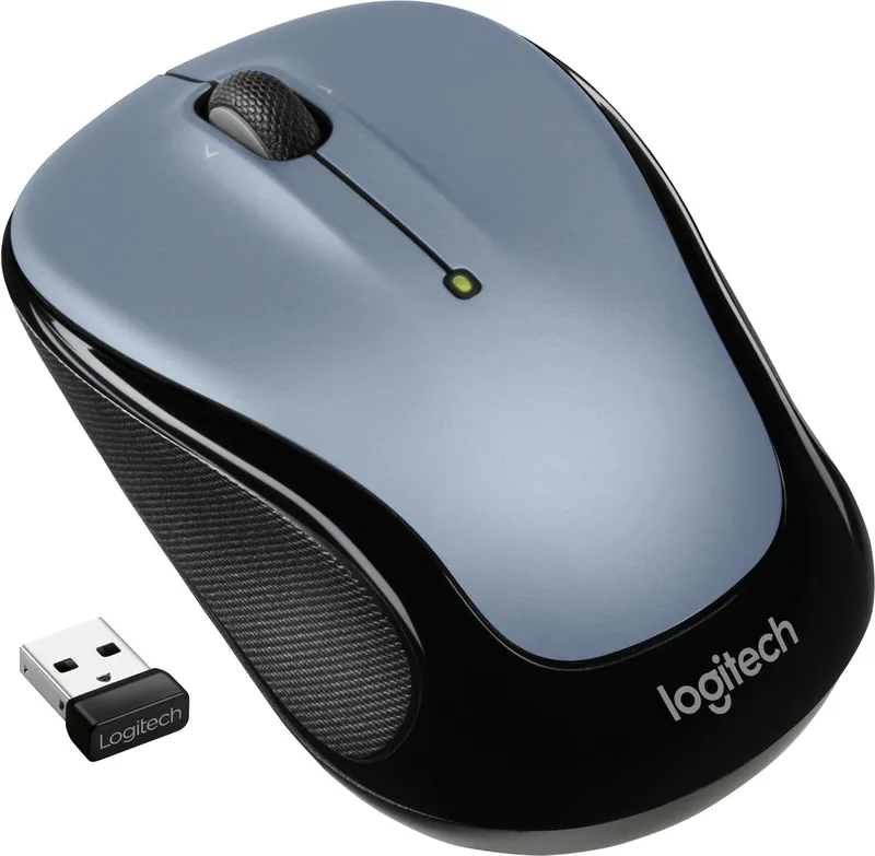 M325s muis Ambidextrous RF Draadloos Optisch 1000 DPI by Logitech, Black, Grey – cover