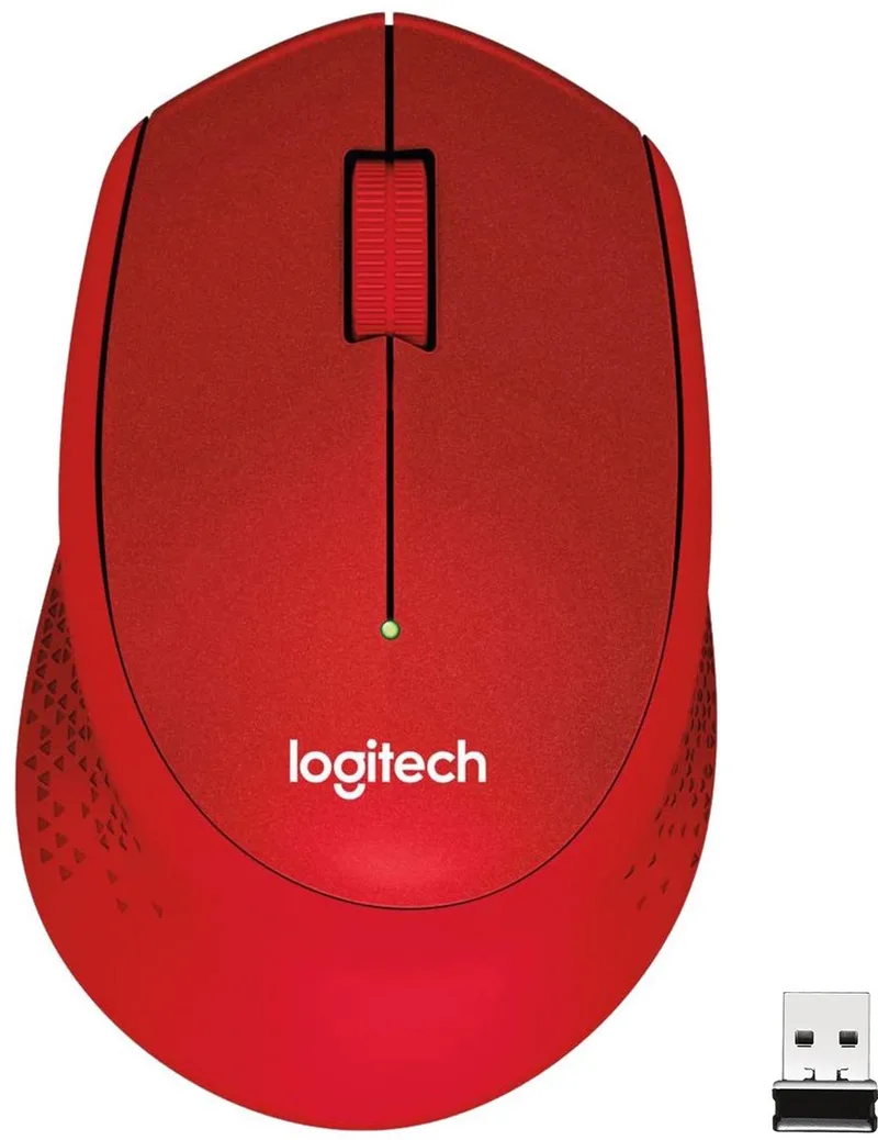 M330 Silent Plus - Draadloze Muis van Logitech, Rood – cover