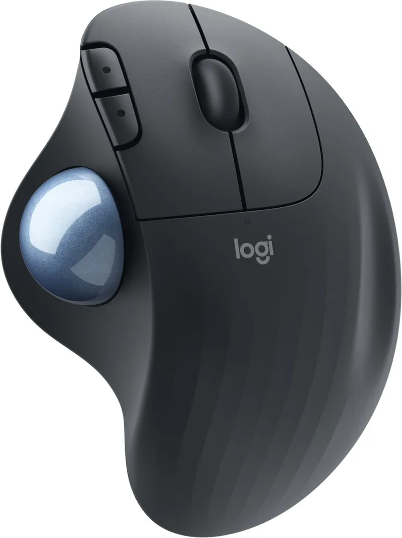 M575 ERGO - Draadloze Trackball Muis - Graphite van Logitech, Grafiet – cover