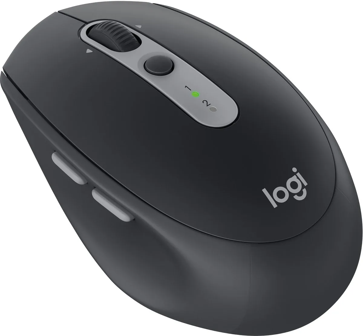 M590 Multi-Device - Silent Draadloze Muis - Zwart de Logitech, Gris foncé – jaquette