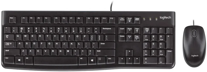 MK120 - Toetsenbord - Bedraad - Zwart by Logitech, Black, FR – cover