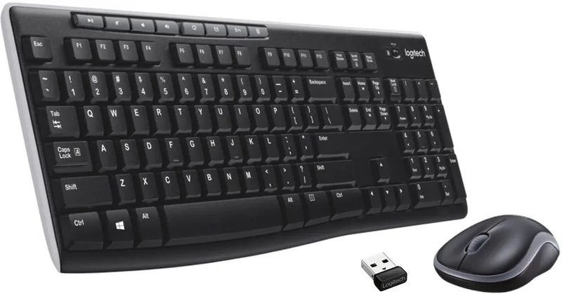 MK270 - Toetsenbord RF Draadloos - Zwart van Logitech, Zwart, ES – cover