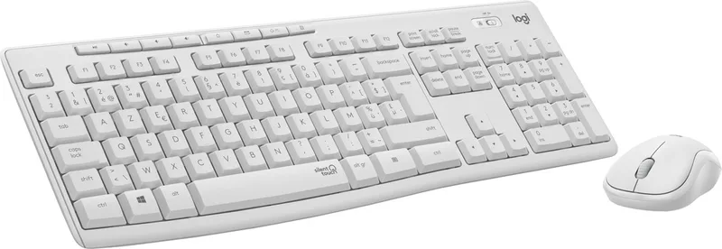 MK295 Silent - Draadloze muis- en toetsenbordcombinatie - US-Layout fra Logitech, Hvid – cover