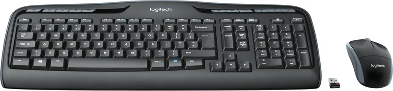 MK330 - Draadloos Toetsenbord - RF - Zwart van Logitech, Zwart, DE – cover