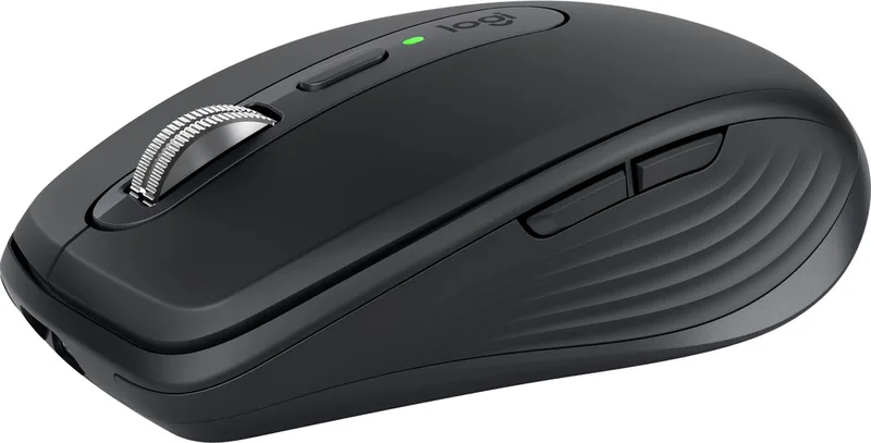 MX Anywhere 3S - Draadloze Muis - Bluetooth - Rechtshandig - Graphite van Logitech, Zwart – cover