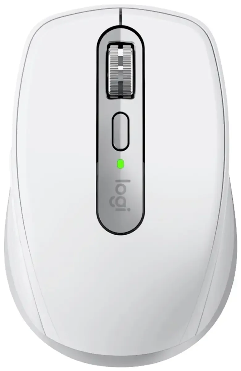MX Anywhere 3S - Draadloze Muis - Bluetooth - Rechtshandig - Pale Grey fra Logitech, Lysegrå – cover 2 af 2