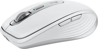 MX Anywhere 3S - Draadloze Muis - Bluetooth - Rechtshandig - Pale Grey fra Logitech, Lysegrå – cover 1 af 2