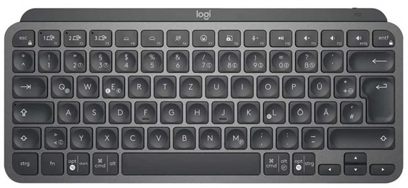 MX Keys Mini for Business - Verlicht Toetsenbord - Draadloos - Grafiet van Logitech, Graphite, DE – cover