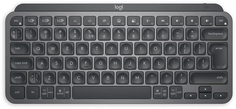 MX Keys Mini - Toetsenbord - Draadloos - ISO - Grijs de Logitech, Gris, US – jaquette