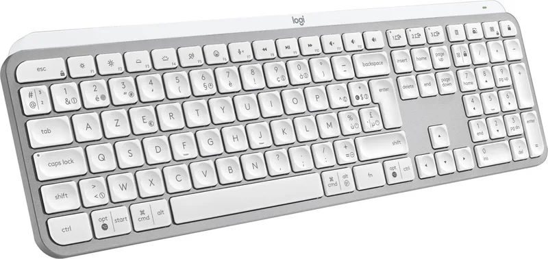 MX Keys S - Toetsenbord - Draadloos - ISO - Wit van Logitech, Wit, US – cover