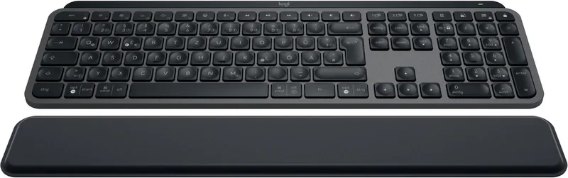 MX Keys S - Toetsenbord met Polssteun - Draadloos - ISO - Grijs van Logitech, Grijs, DE – cover