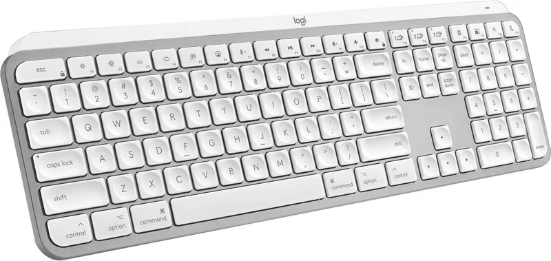 MX Keys S voor Mac - Toetsenbord - Draadloos - ISO - Wit van Logitech, Wit, US – cover