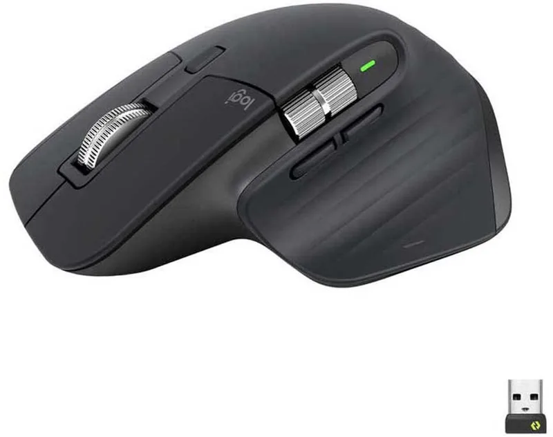 MX Master 3S - Draadloze Muis - Rechtshandig - Graphite by Logitech, Grey – cover