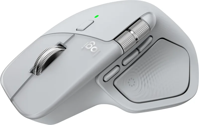 MX Master 4 - Draadloze Muis - Rechtshandig van Logitech, Pale Grey – cover