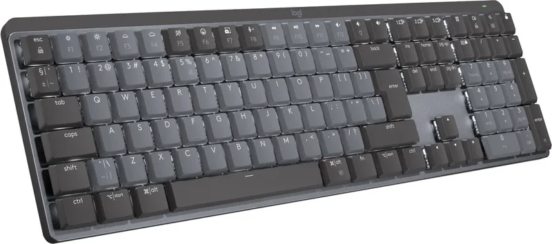 MX Mechanical - Draadloos mechanisch toetsenbord - Tactile - ISO - Grijs van Logitech, Grijs, US – cover
