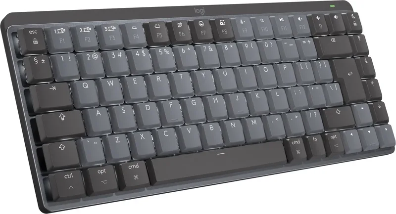 MX Mechanical Mini voor Mac - Draadloos Toetsenbord - Graphite de Logitech, Noir, US – jaquette