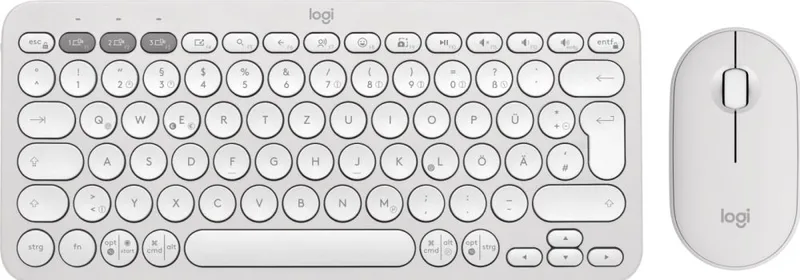 Pebble 2 Combo - TONAL WHITE van Logitech – cover