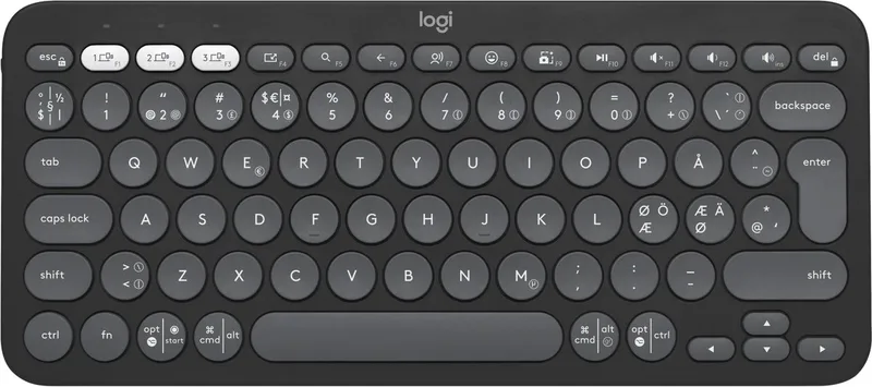 Pebble Keys 2 K380s - Draadloos Toetsenbord - Bluetooth - Graphite de Logitech, Gris, US – jaquette