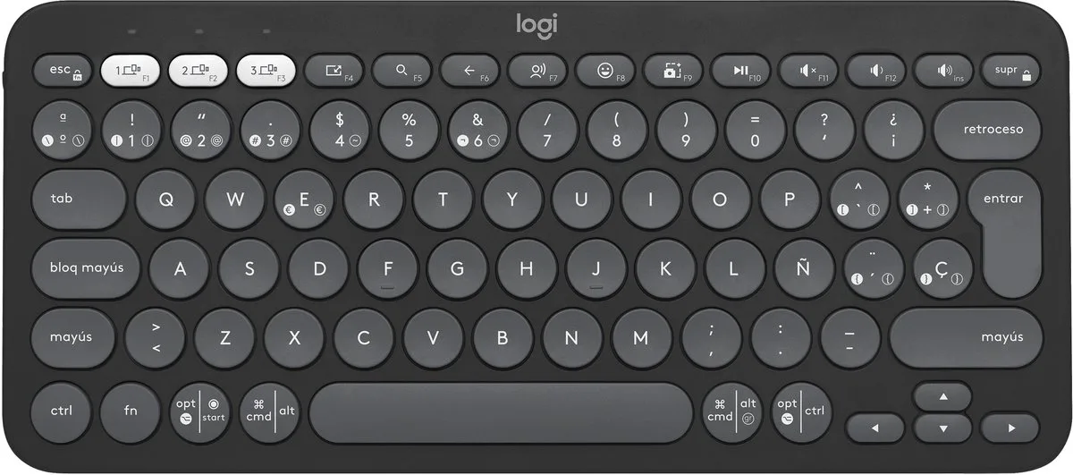 Pebble Keys 2 K380s Draadloos Toetsenbord Zwart by Logitech, Black, ES – cover