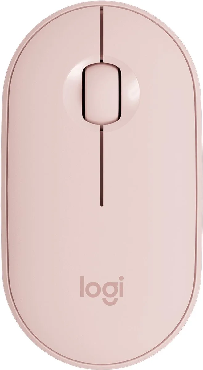 Pebble M350 - Draadloze Muis - Bluetooth de Logitech, Rose – jaquette