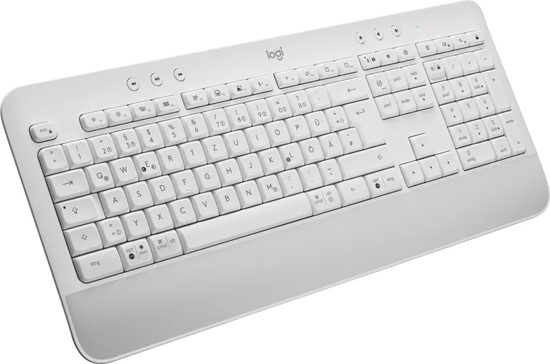 Signature K650 - Draadloos Toetsenbord - Off White de Logitech, Blanc, DE – jaquette