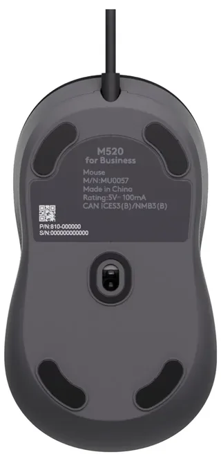 Signature M520 for Business Bedrade Muis de Logitech, Gris – jaquette 2 sur 2