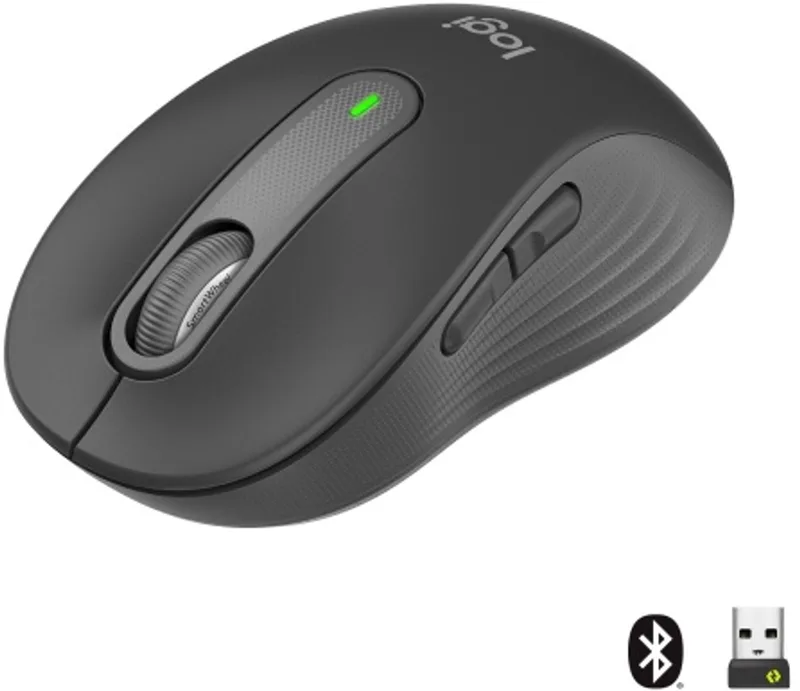 Signature M650 - Draadloze Muis - Bluetooth en USB Nano Ontvanger by Logitech, Grey – cover