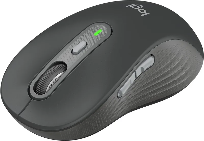 Signature Plus M750L muis Universeel Rechtshandig RF-draadloos + Bluetooth Optisch 4000 DPI van Logitech, Grafiet – cover