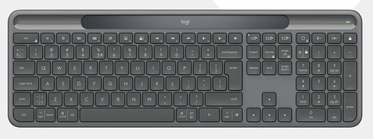 Signature Slim Solar + K980 for Business toetsenbord Universeel RF-draadloos + Bluetooth Grafiet från Logitech, Grafiet, IT – omslag