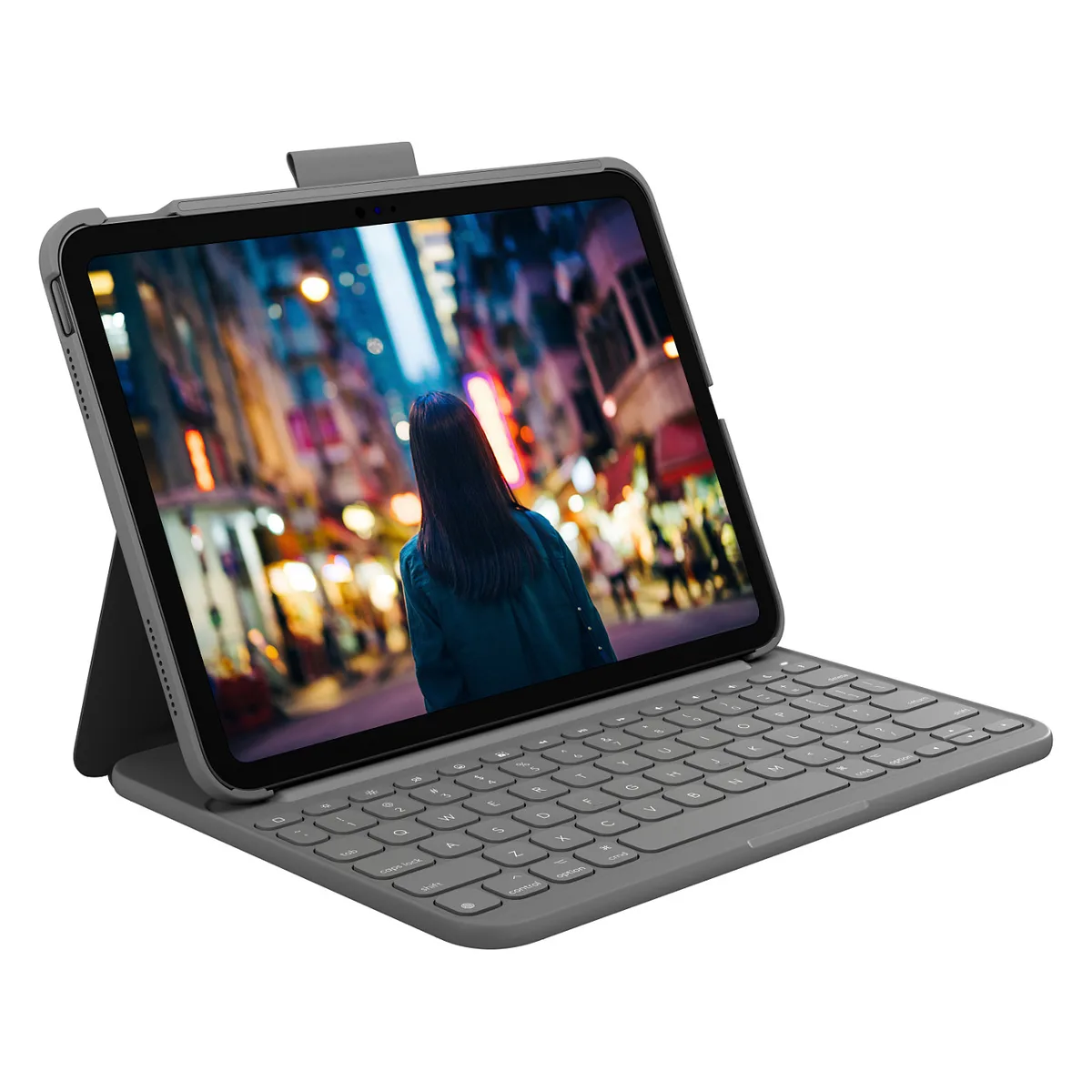 Slim Folio - Toetsenbord en foliobehuizing van Logitech – cover