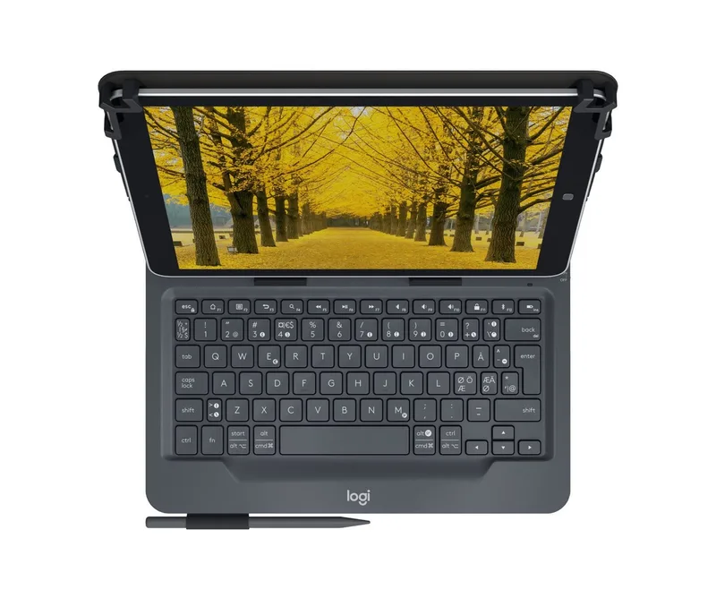 Universal Folio mit integrierter Tastatur für 9-10 Zoll Tablets, iPAD Tablet-Tastatur by Logitech, Black – cover