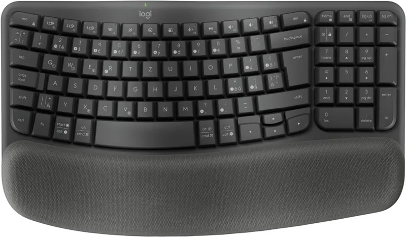 Wave Keys toetsenbord Kantoor RF-draadloos + Bluetooth Tsjechisch Grafiet by Logitech, Grafiet, DE – cover