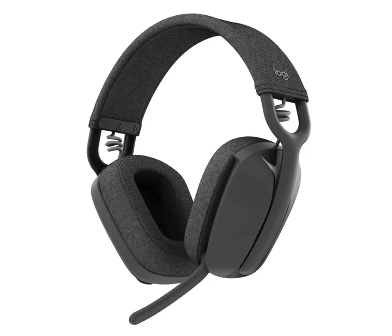 Zone Vibe 100 – Leichte kabellose Over-Ear-Kopfhörer mit Mikrofon Headset de Logitech, Noir – jaquette